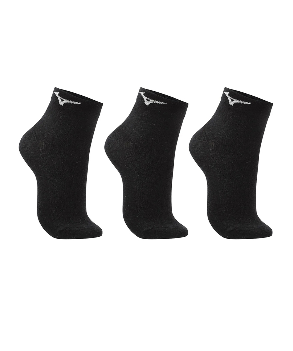 Meia Feminina Mizuno Training Kit 3 Pares Preto