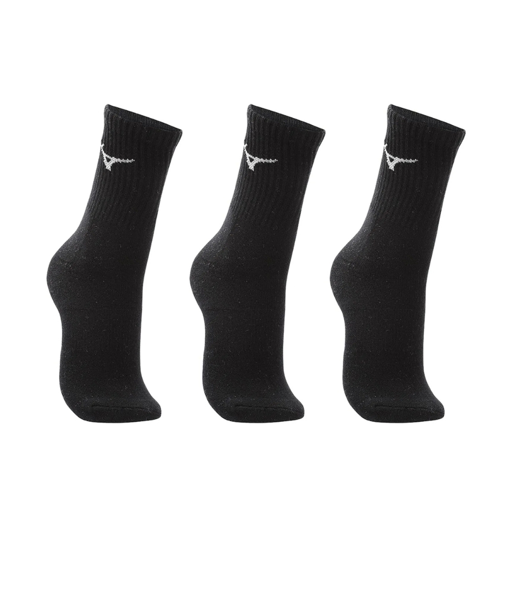 Meia Feminina Mizuno Training Kit 3 Pares Preto