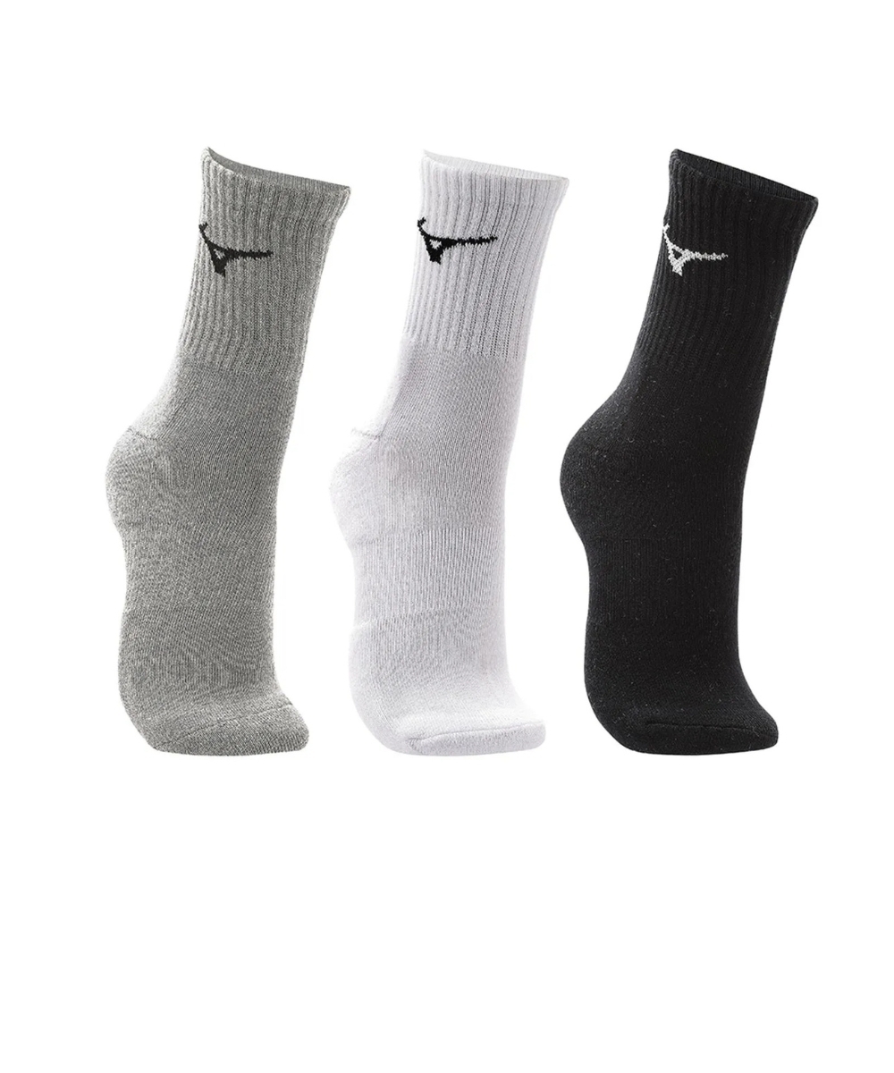 Meia Feminina Mizuno Training Kit 3 Pares Multicolor