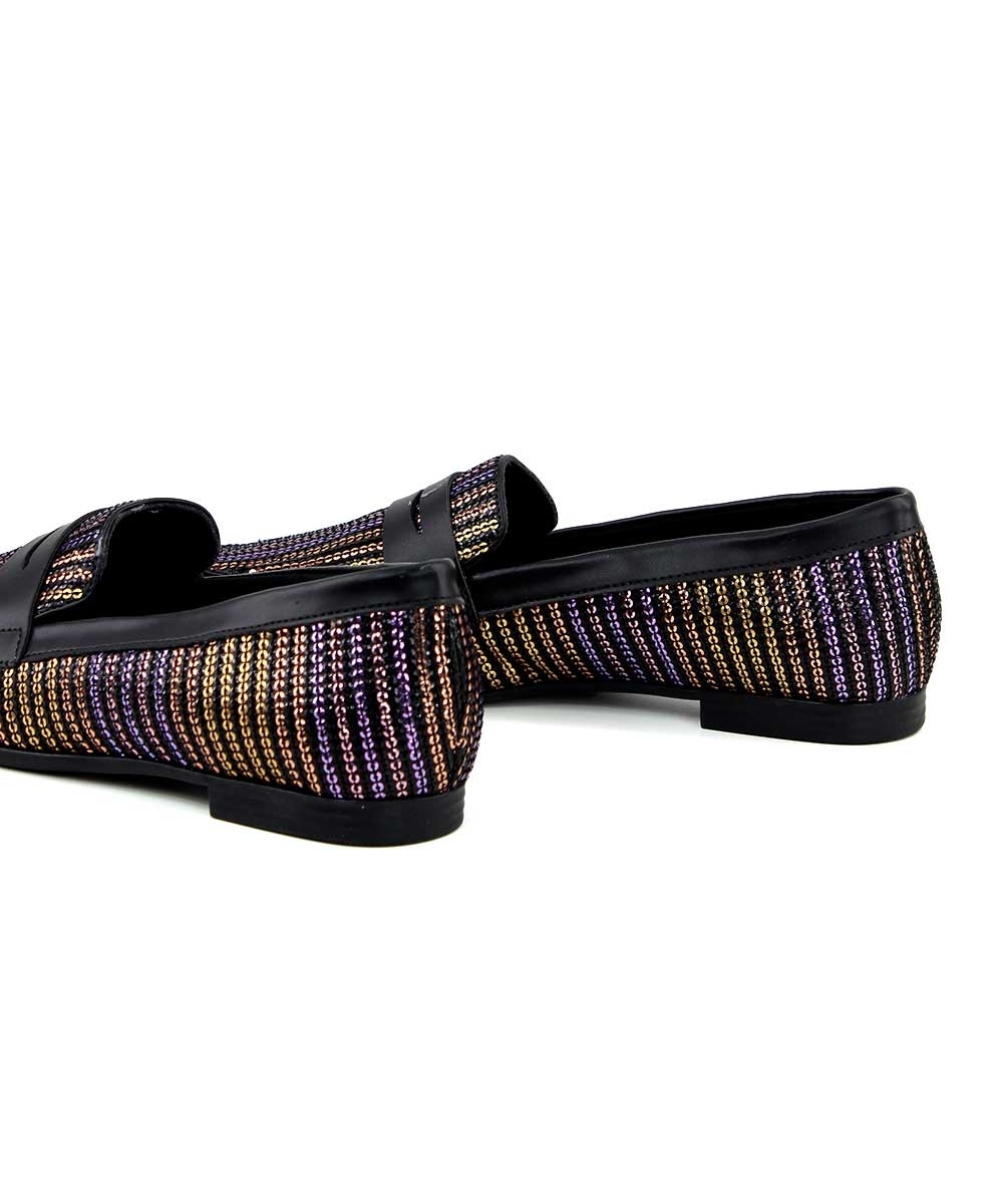 Mocassim Loafer Valentina Bico Quadrado PRETO