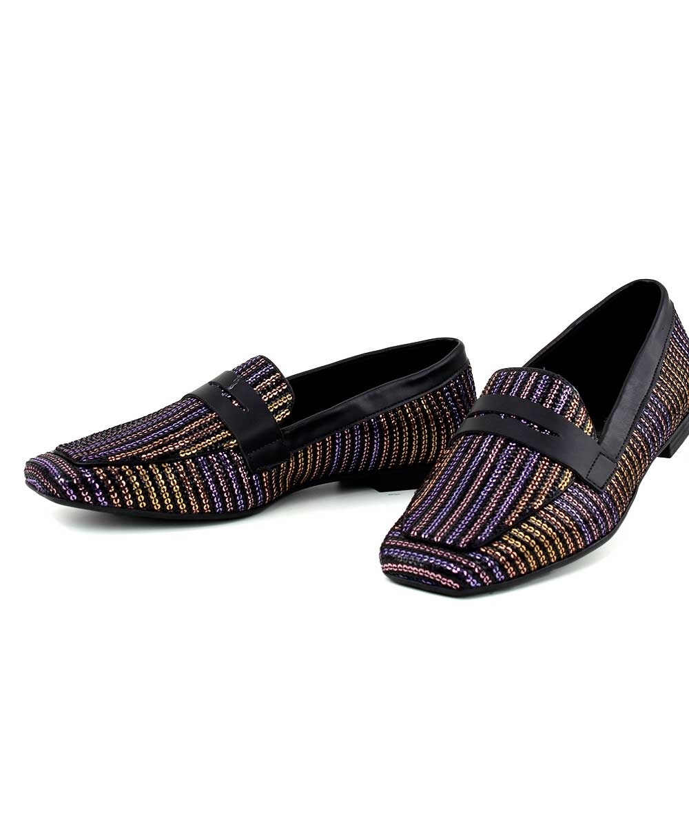 Mocassim Loafer Valentina Bico Quadrado PRETO