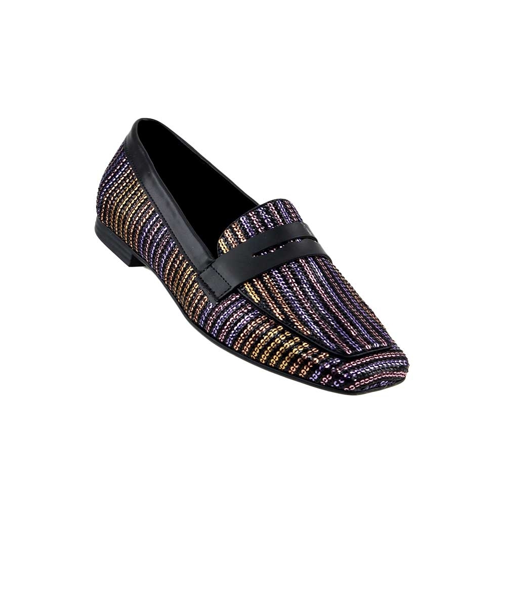 Mocassim Loafer Valentina Bico Quadrado PRETO