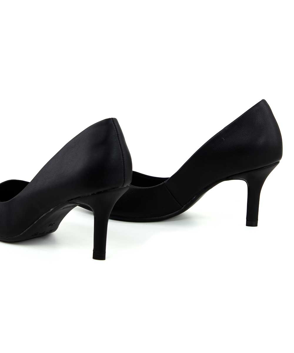 Scarpin Bebecê Salto Médio Fino Preto