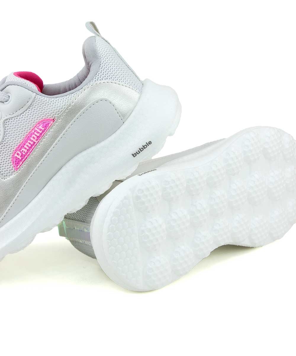 Tênis Infantil Pampili Bubble Telado Branco