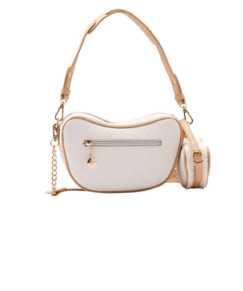 Bolsa Feminina Cute Ombro Chenson Matelassê Nude