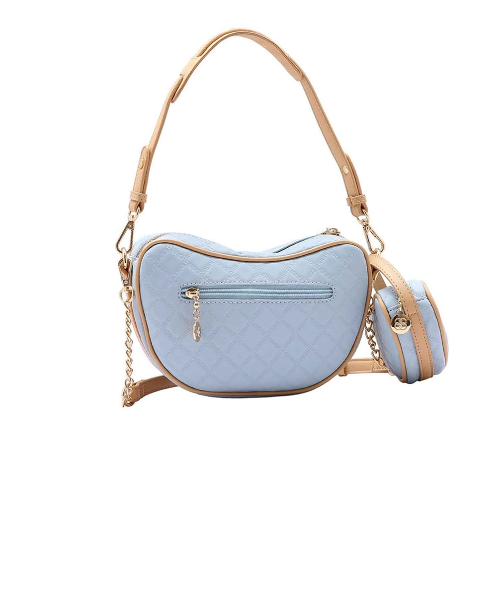 Bolsa Feminina Cute Ombro Chenson Matelassê Azul