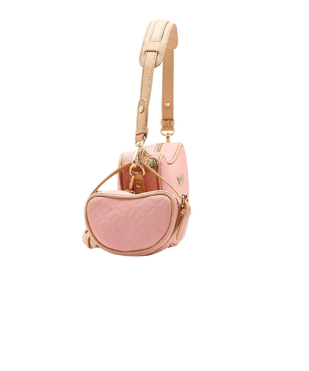 Bolsa Feminina Cute Ombro Chenson Matelassê Rosa