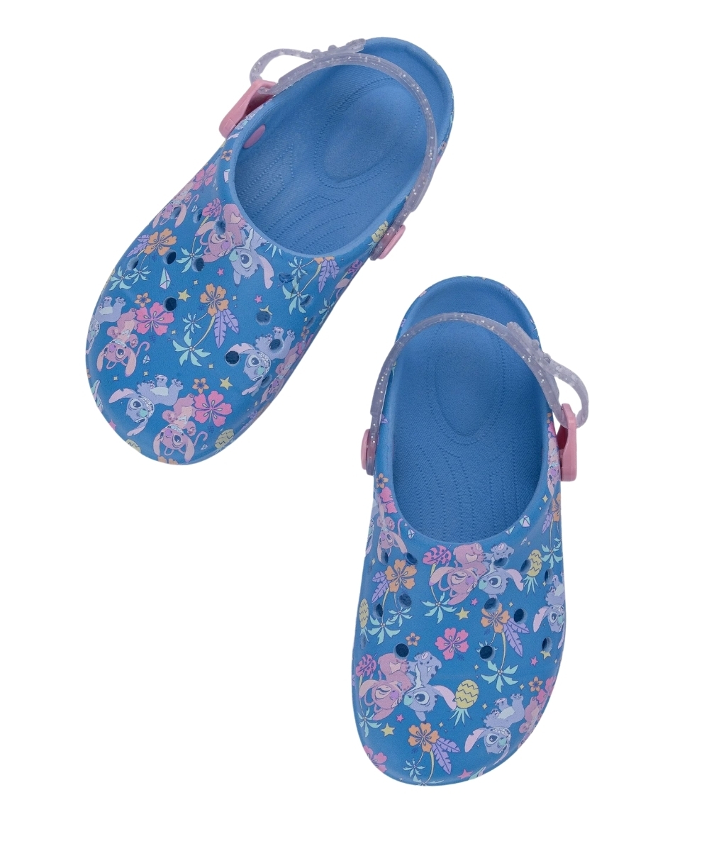 Babuche Grendene Kids Stitch E Angel Disney Azul