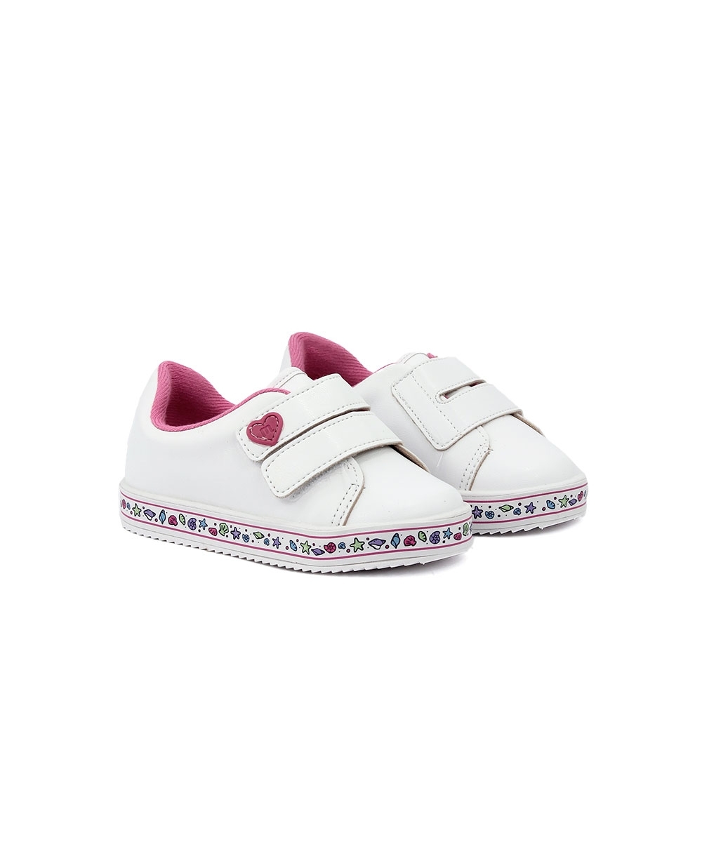 Tênis Infantil Molekinha Bebê Soft Pop Branco