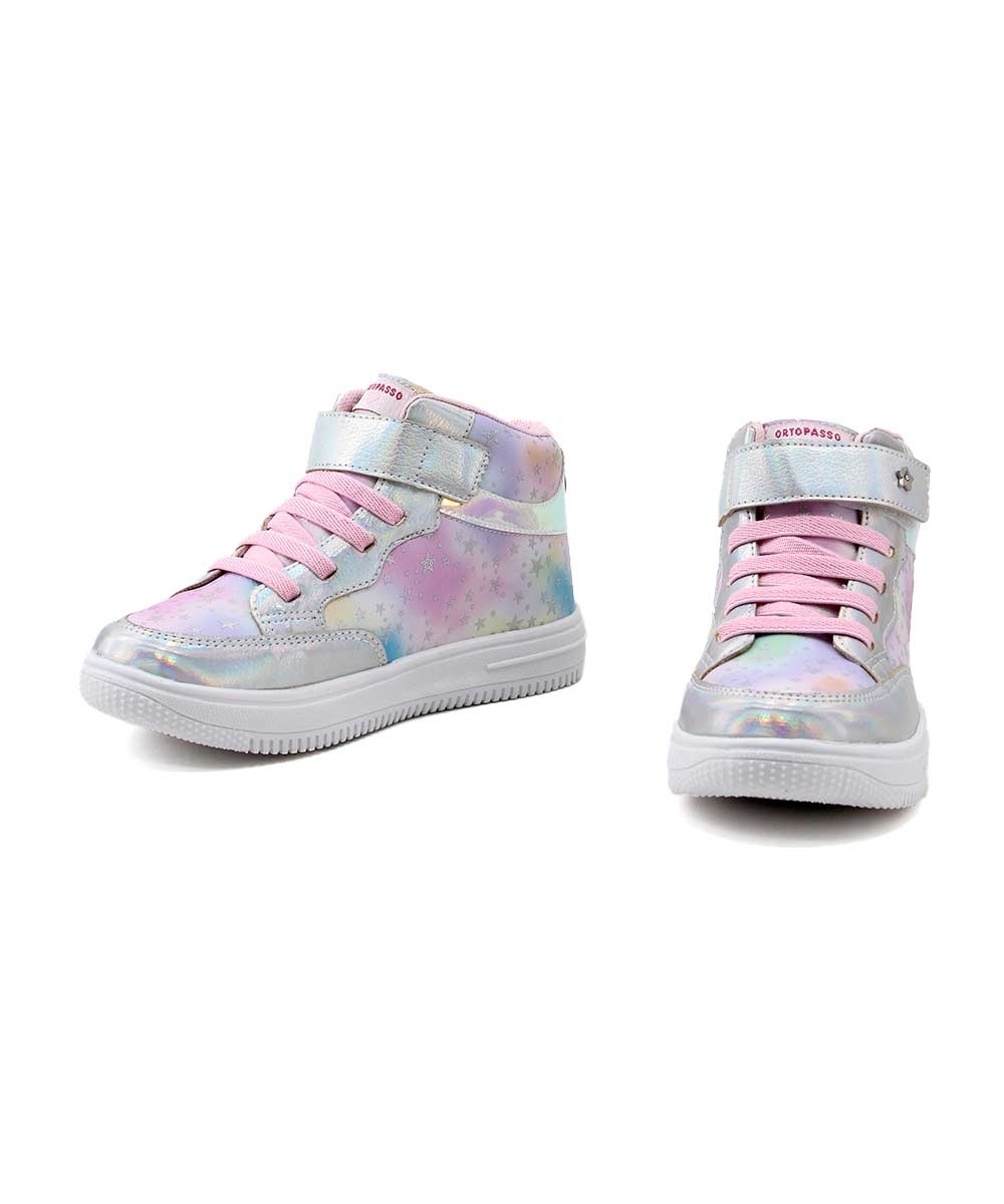 Tênis Infantil Ortopasso Force One 49530 20/27 Prata