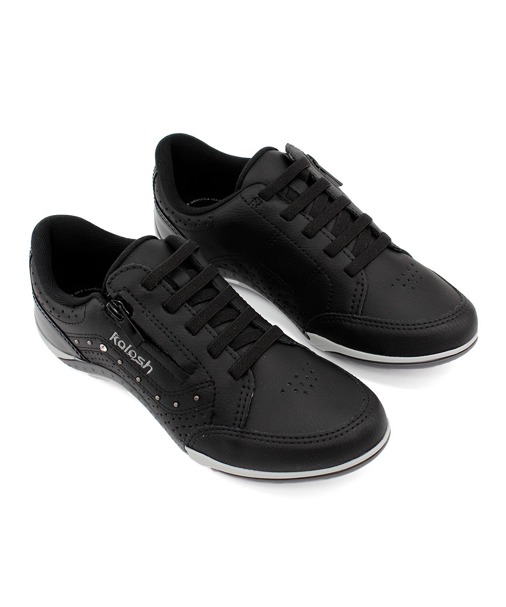 Tênis Feminino Kolosh Calce Fácil Ziper Preto