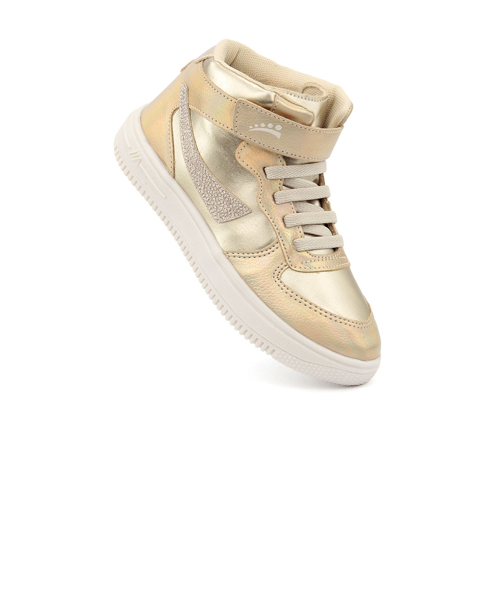 Tênis Infantil Cano Médio Ortopasso Force One Ouro