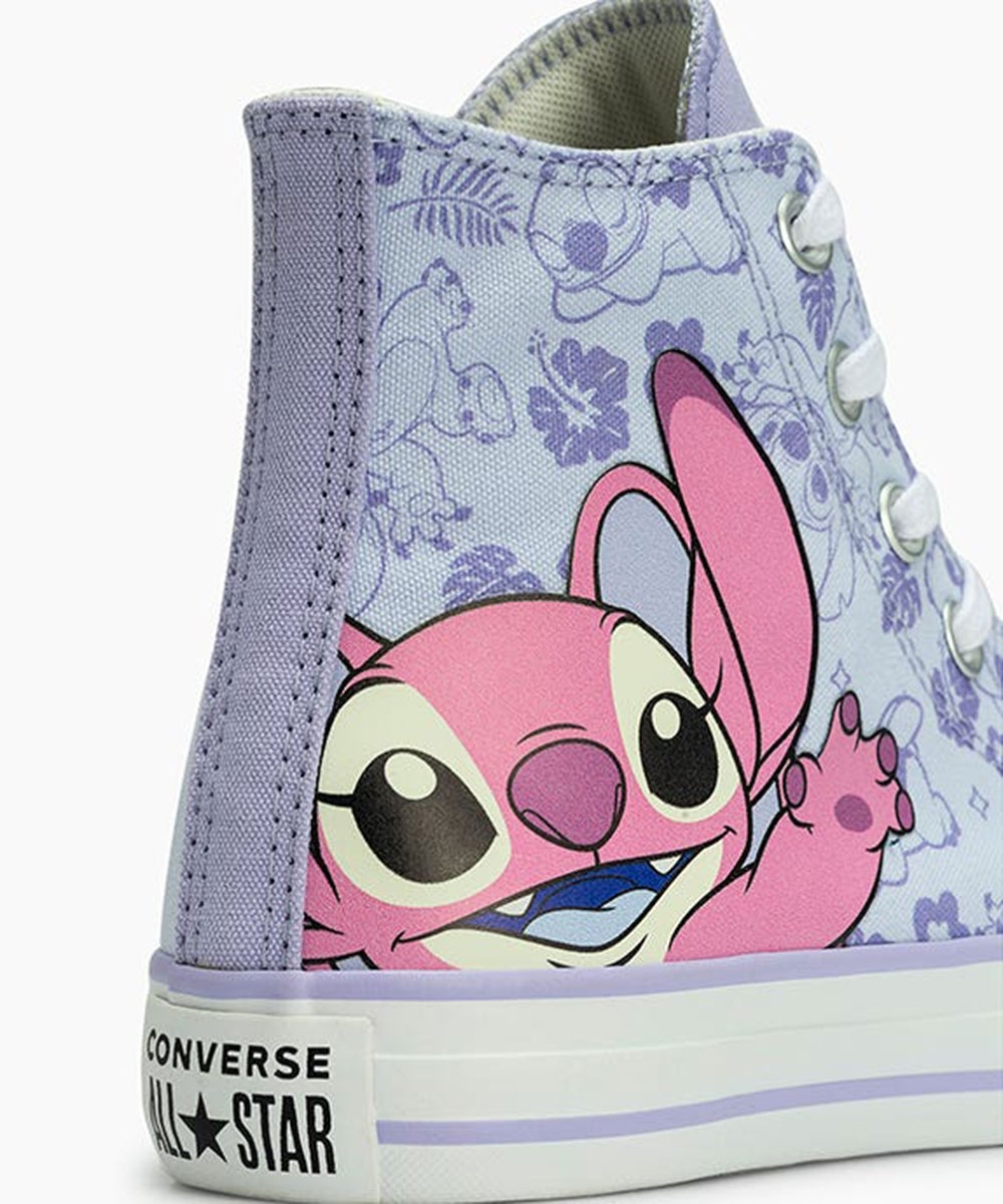 Tênis Cano Alto Converse All Star Disney Stitch 2 Azul