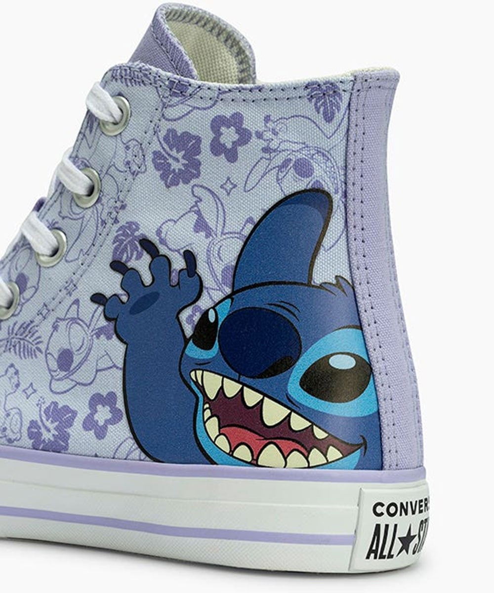 Tênis Cano Alto Converse All Star Disney Stitch 2 Azul