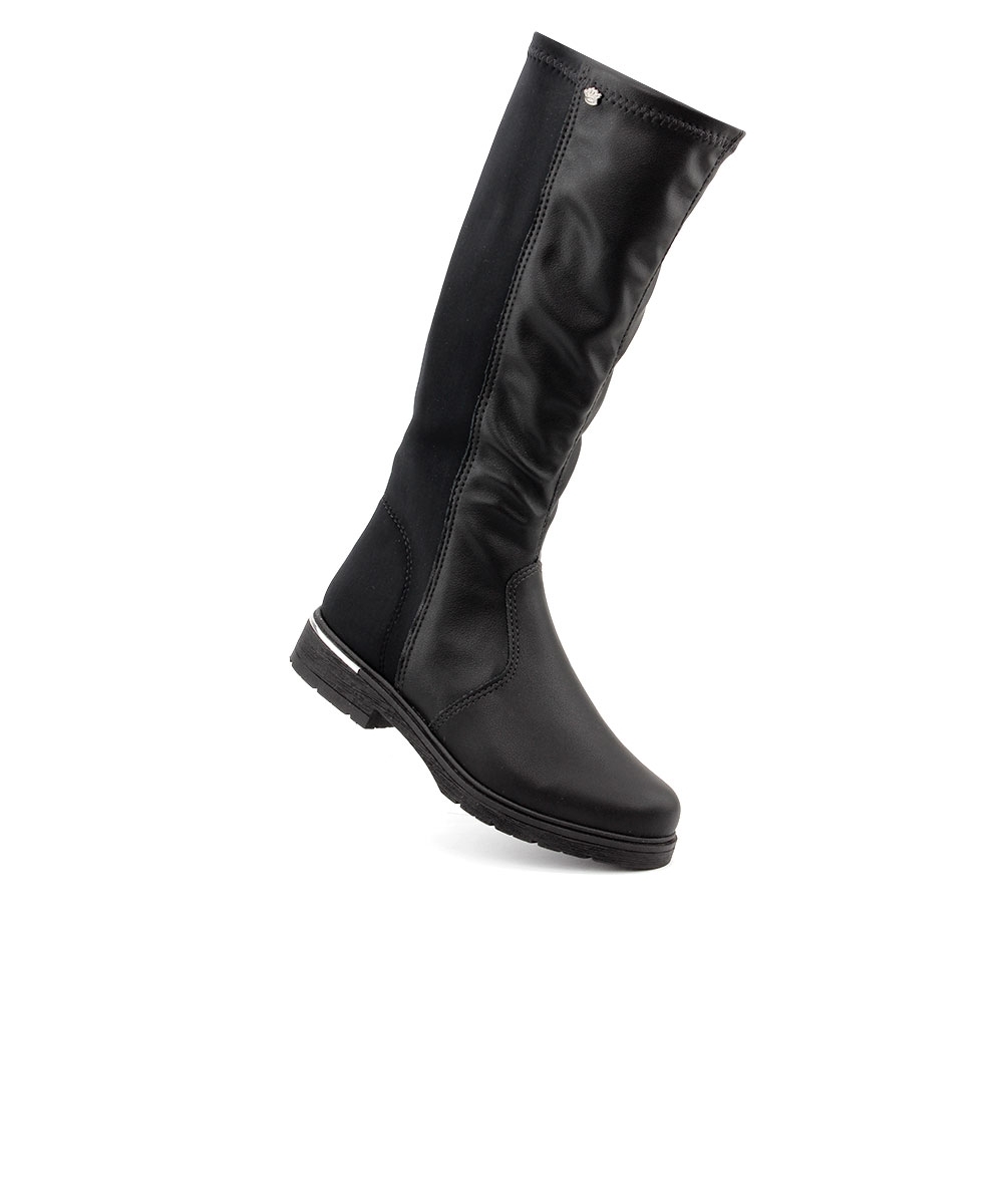 Bota Cano Longo Infantil Pink Cats Preto