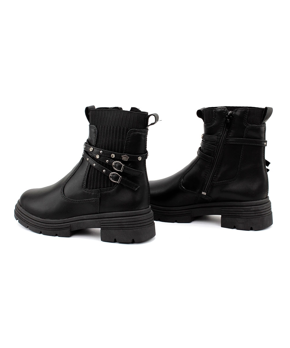 Bota Cano Curto Pink Cats Tratorada PRETO