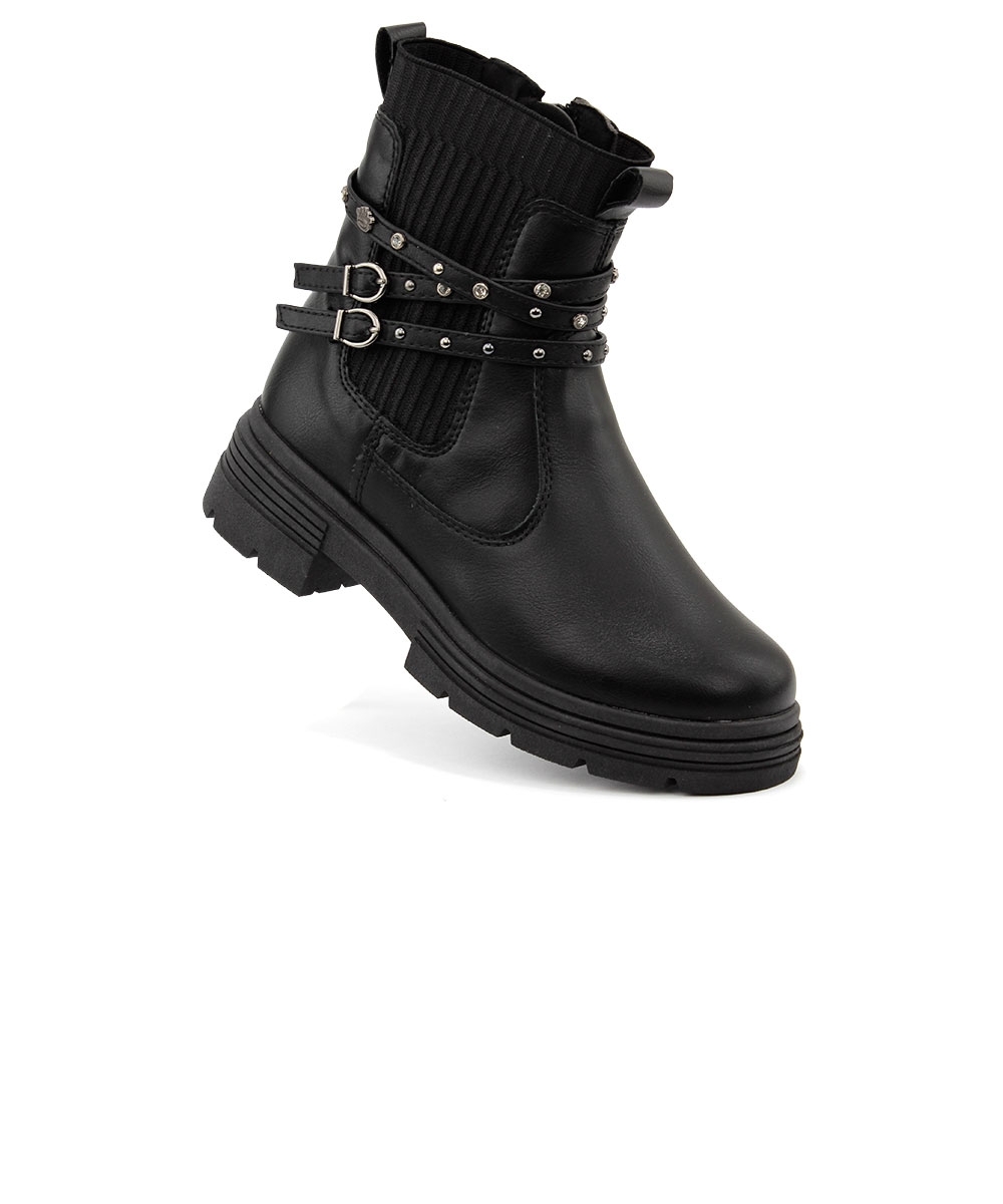 Bota Cano Curto Pink Cats Tratorada PRETO