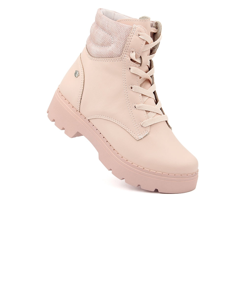 Coturno Infantil Pink Cats Tratorado Bege