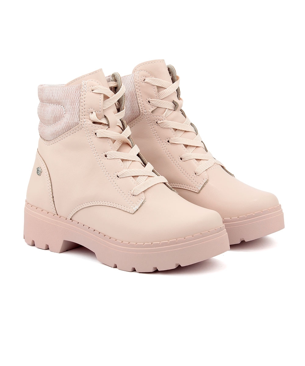 Coturno Infantil Pink Cats Tratorado Bege