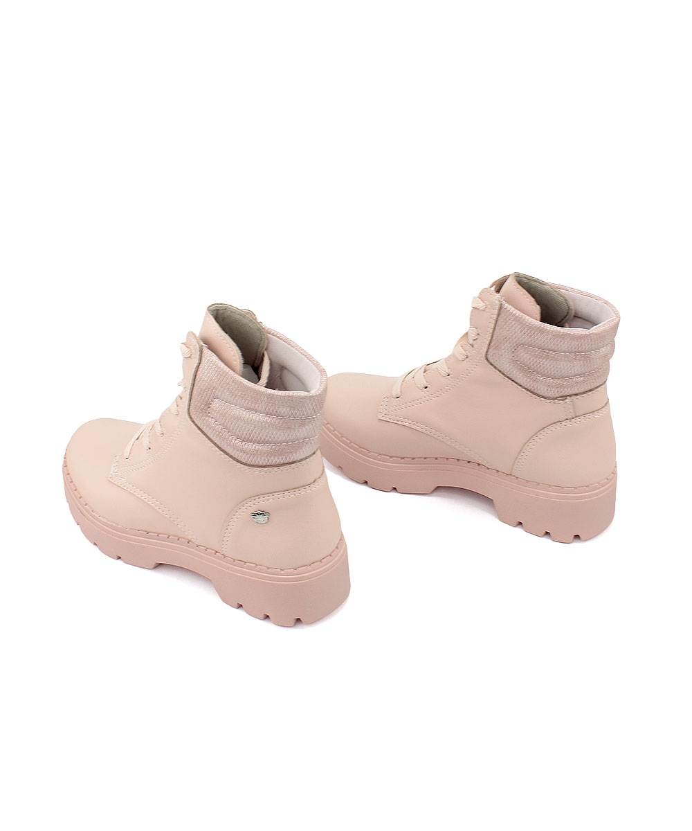 Coturno Infantil Pink Cats Tratorado Bege