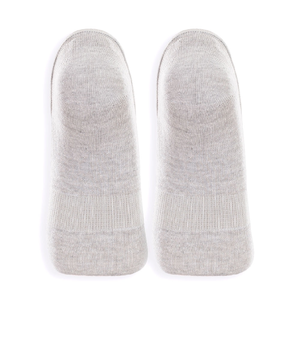 Meia Sapatilha Lupo Kit Com 2 Pares Adulto Cinza