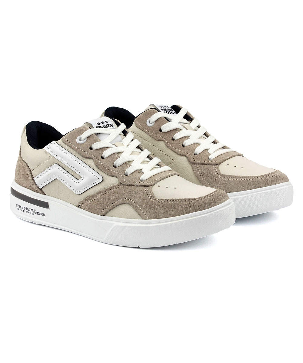 Tênis Masculino Pegada Casual Couro Branco