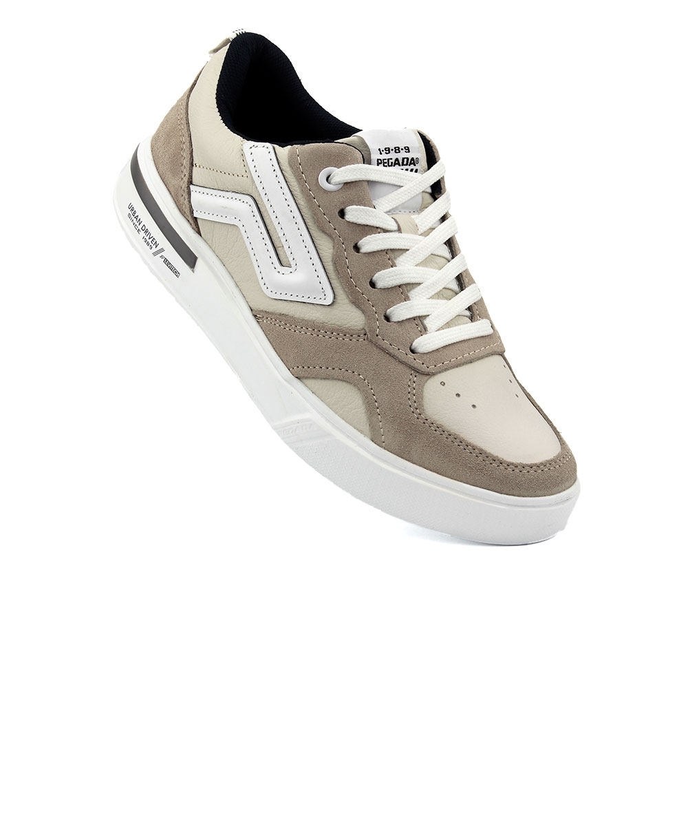Tênis Masculino Pegada Casual Couro Branco