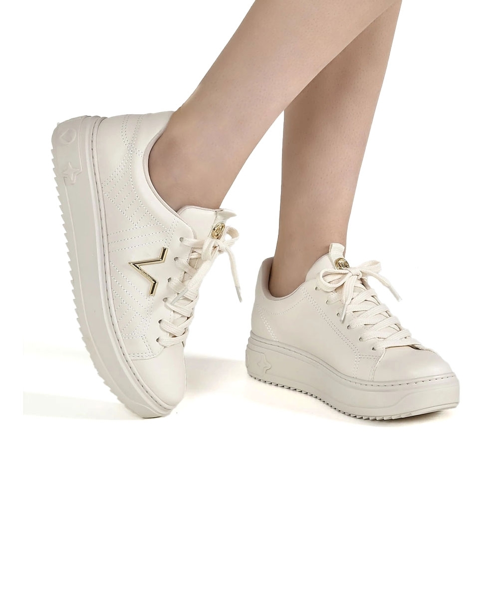Tênis Feminino Via Marte Casual Marfim
