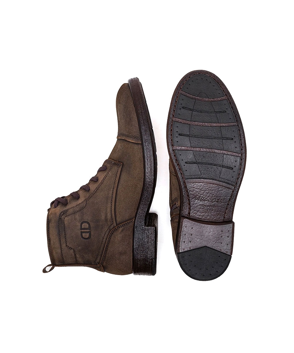 Bota Masculina Democrata Garage Dust Couro TABACO