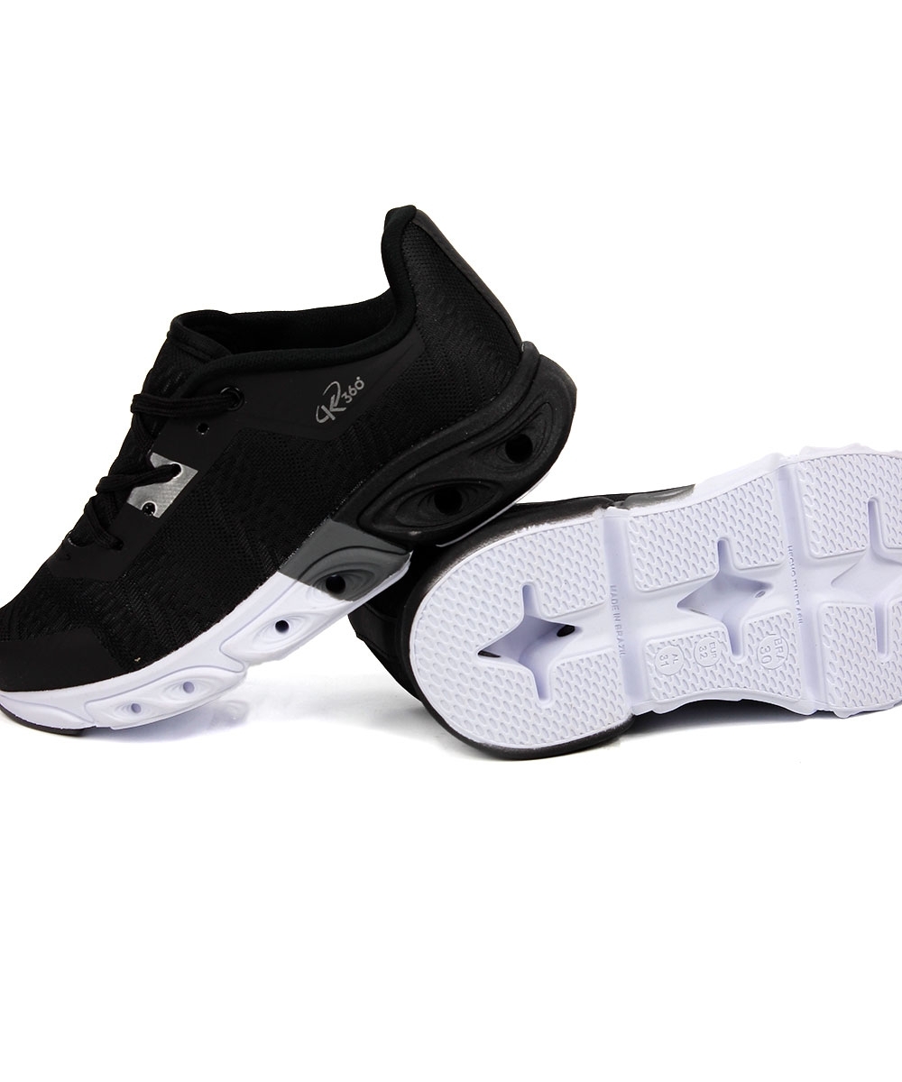 Tênis Infantil Esportivo Kidy Impulso Tec-gel Preto/branco