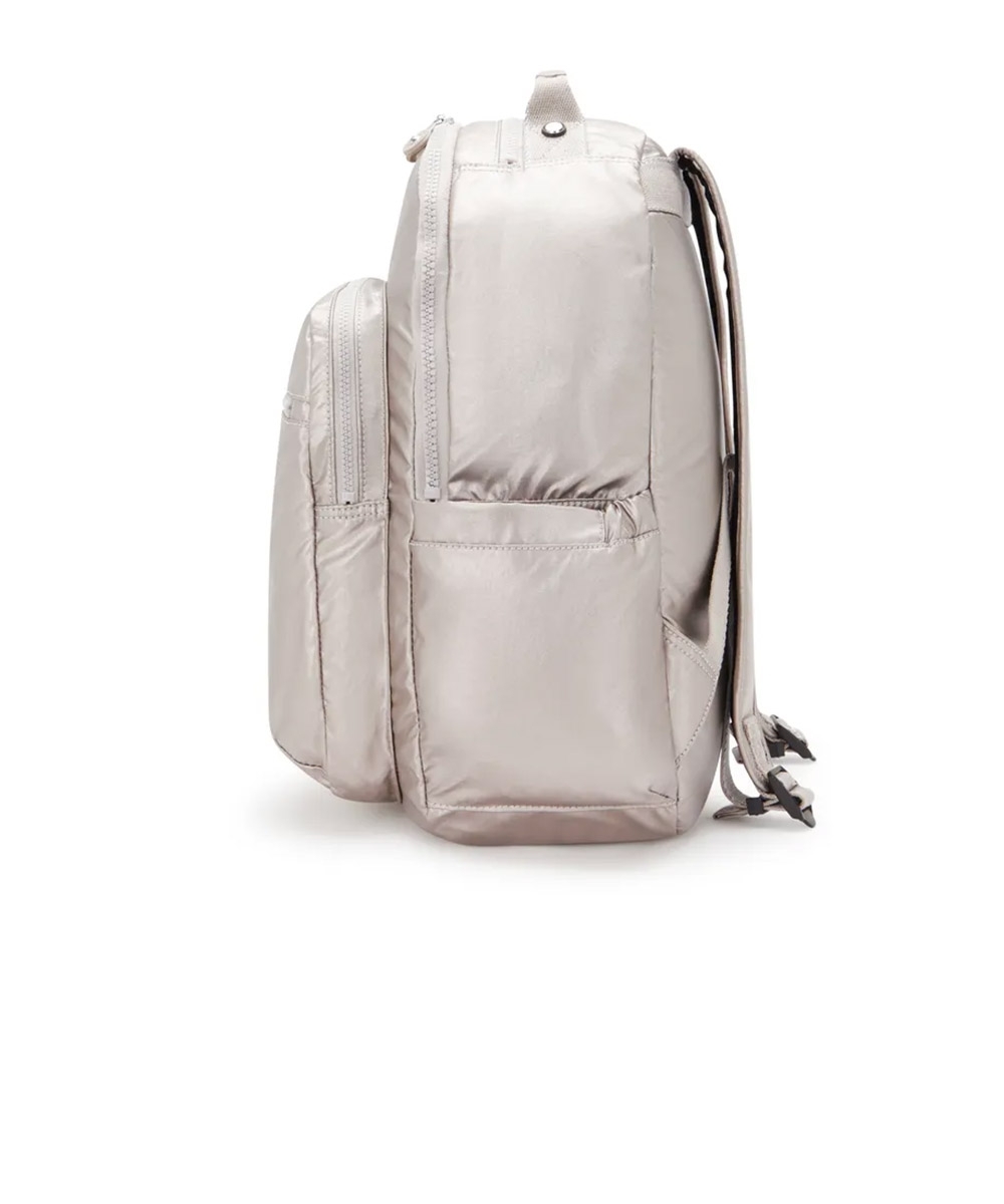 Mochila Kipling Seoul Metallic Glow BEGE