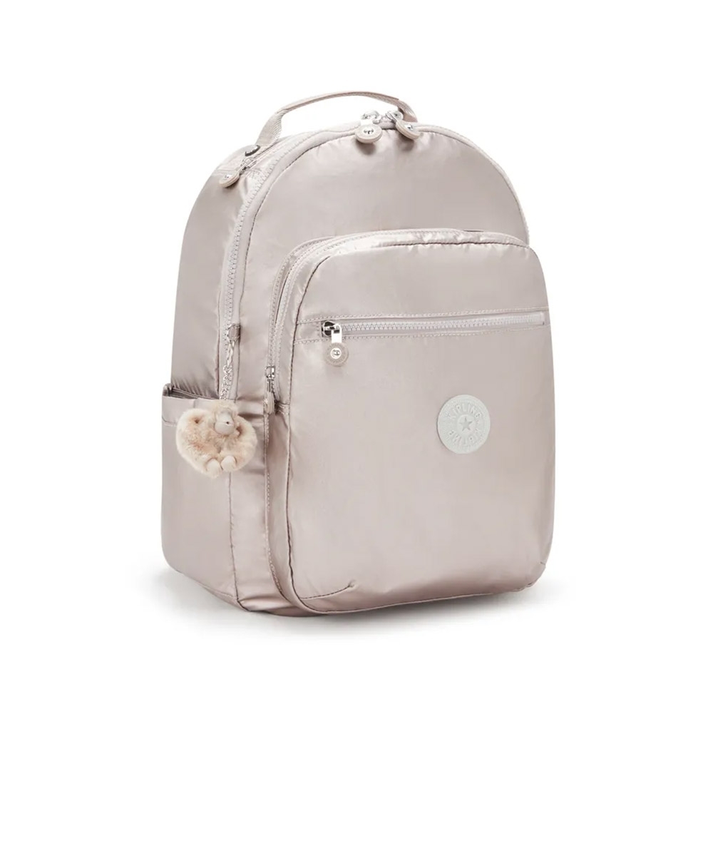 Mochila Kipling Seoul Metallic Glow BEGE