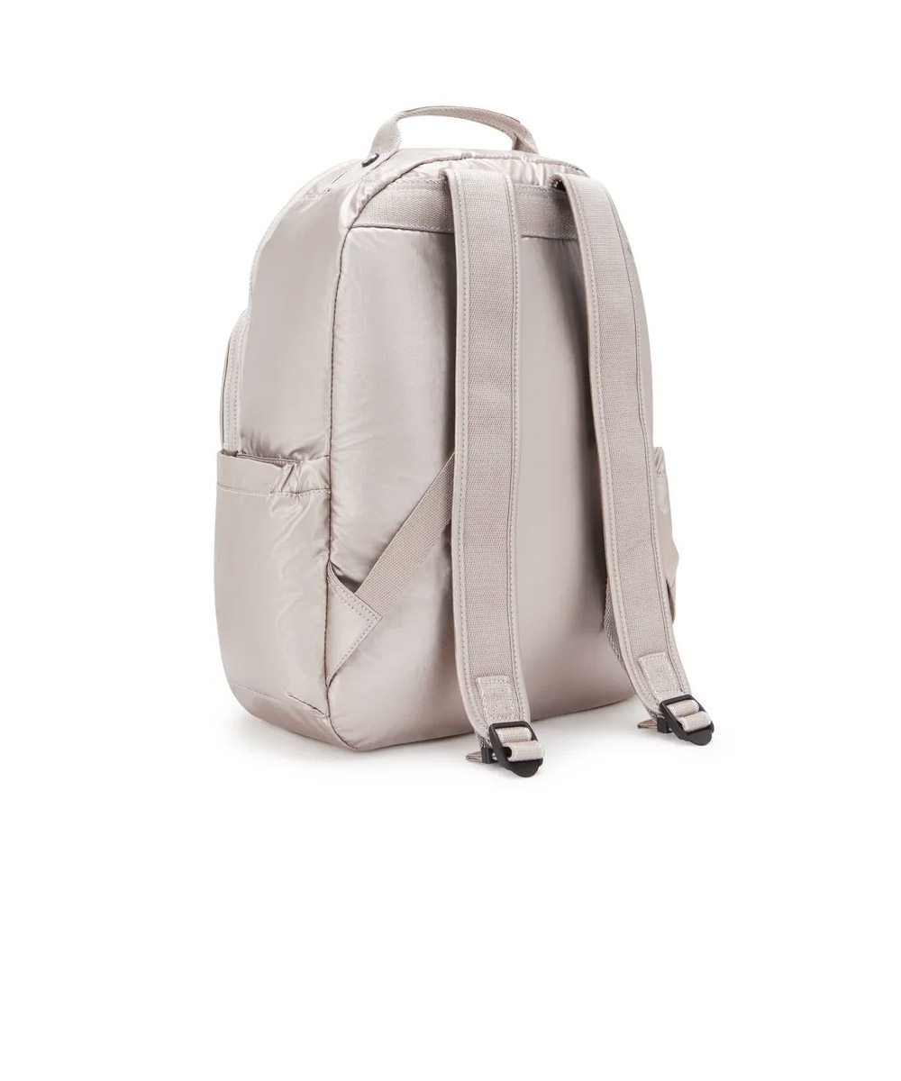 Mochila Kipling Seoul Metallic Glow BEGE
