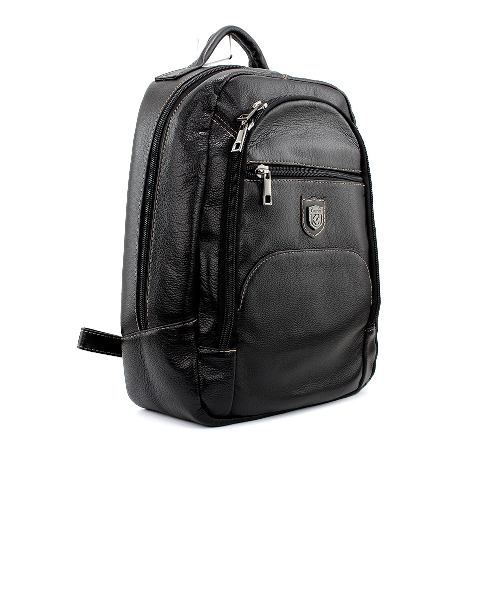 Mochila Masculina Couribi Porta Notebook Couro Preto