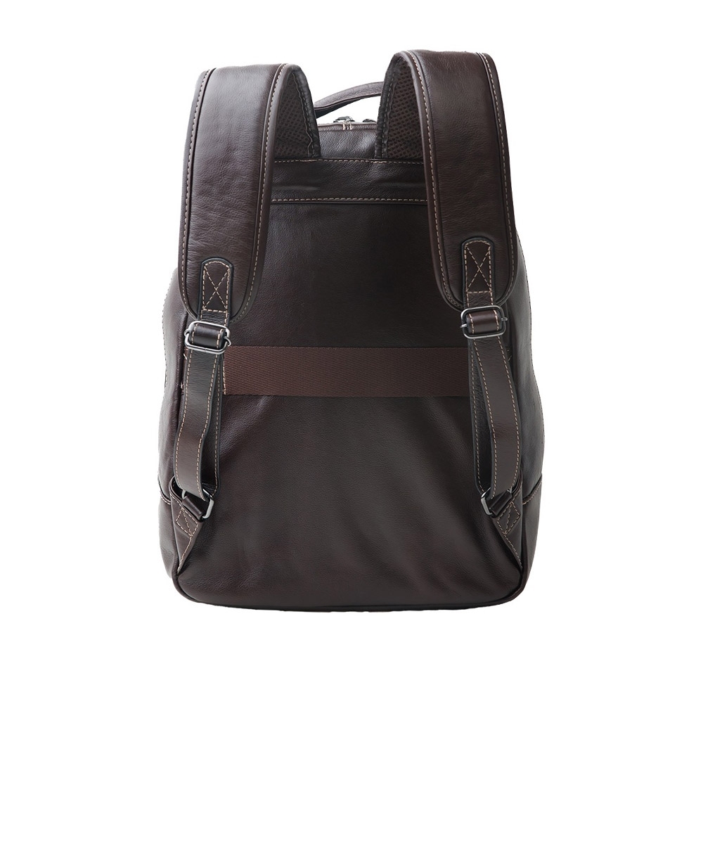 Mochila Masculina Couribi Porta Notebook Couro Cafe