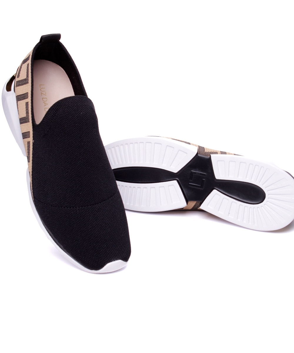 Tênis Feminino Luz Da Lua Knit Preto