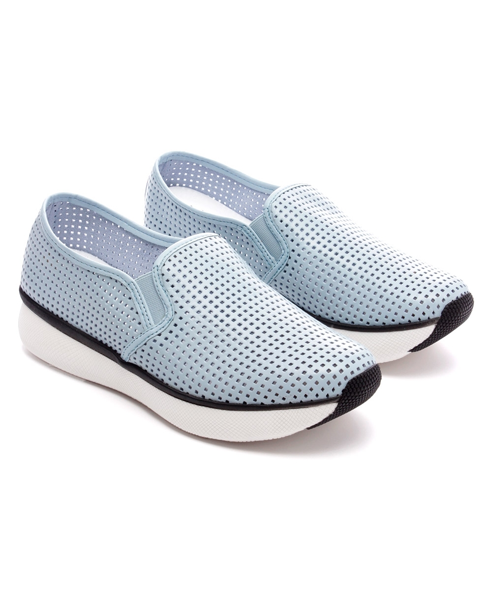 Tênis Feminino Giulia Domna Slip On Couro Azul