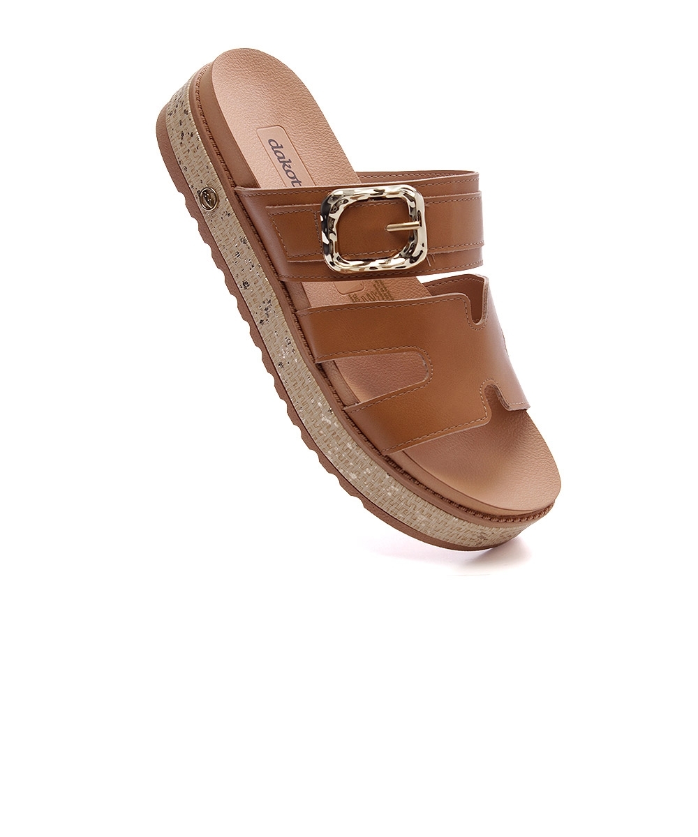 Tamanco Flatform Dakota Tan