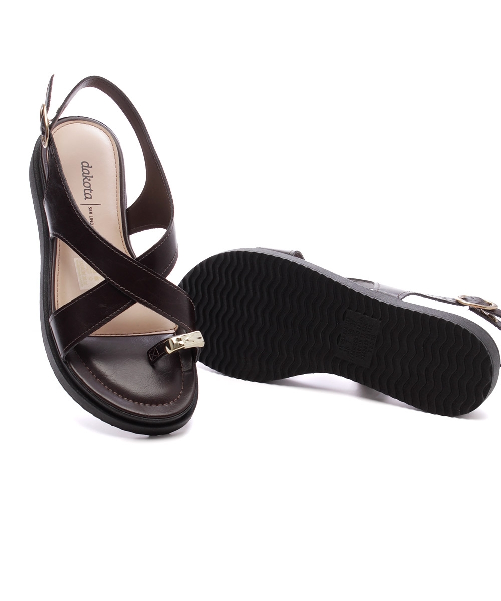 Sandália Flatform Dakota Marrom