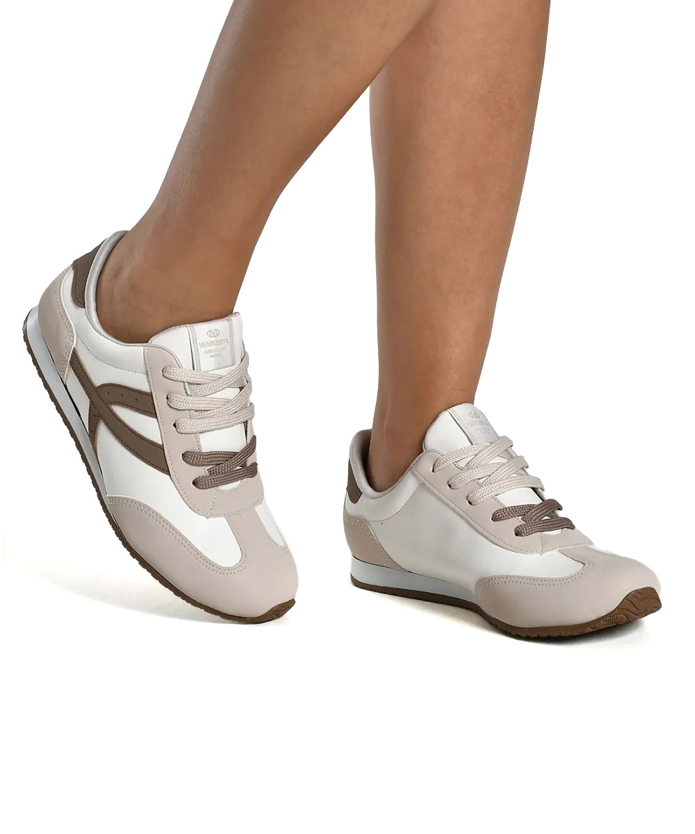Tênis Feminino Casual Via Marte Bege