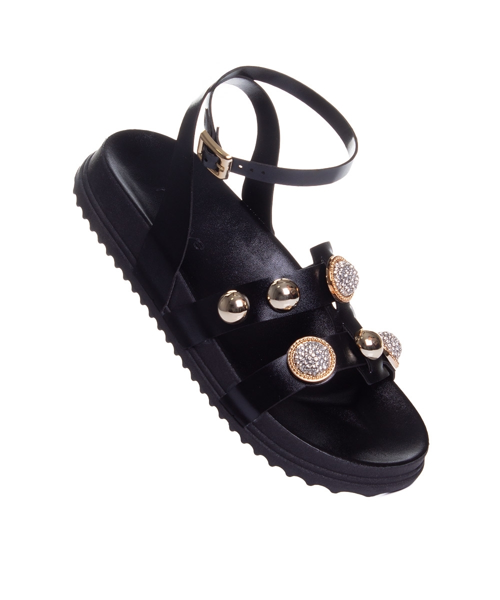 Sandália Flatform Pixolé Preto
