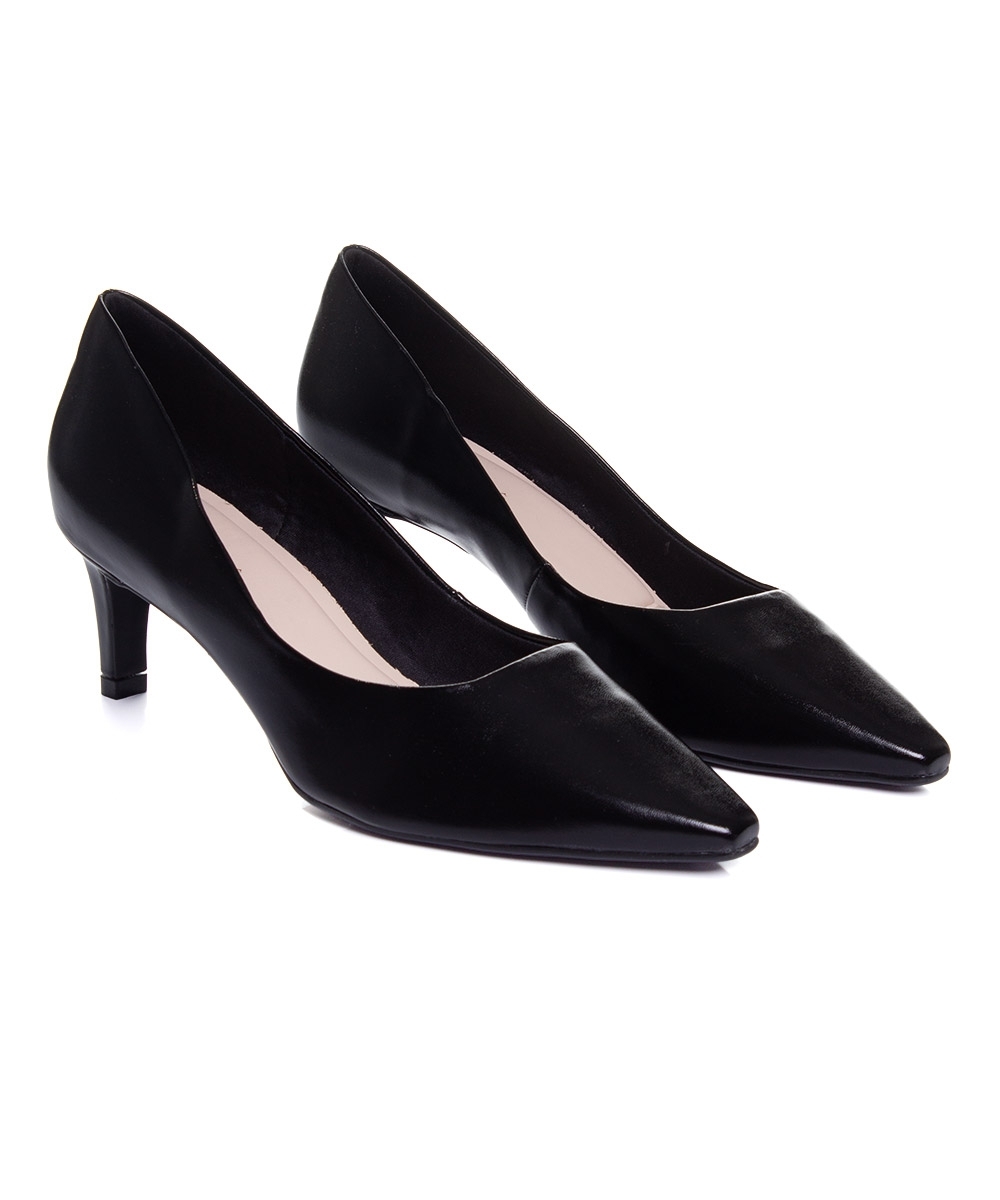 Sapato Scarpin Bebecê Salto Baixo Preto