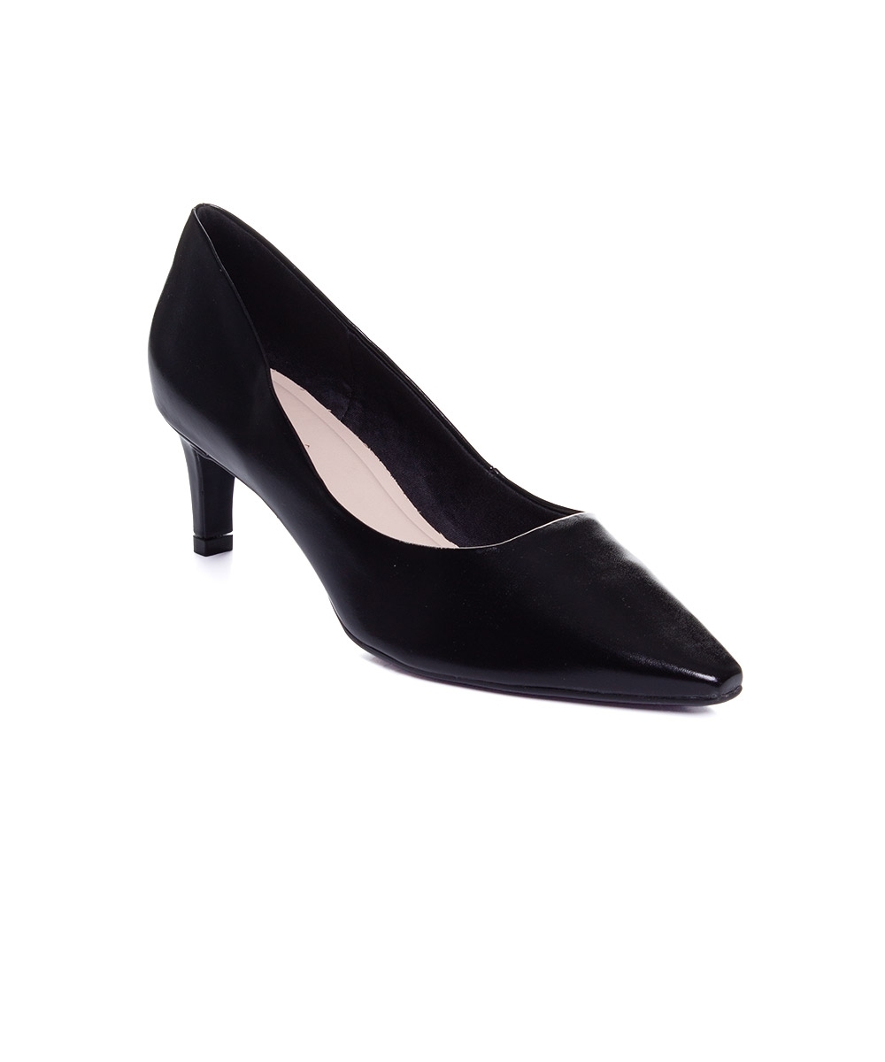 Sapato Scarpin Bebecê Salto Baixo Preto