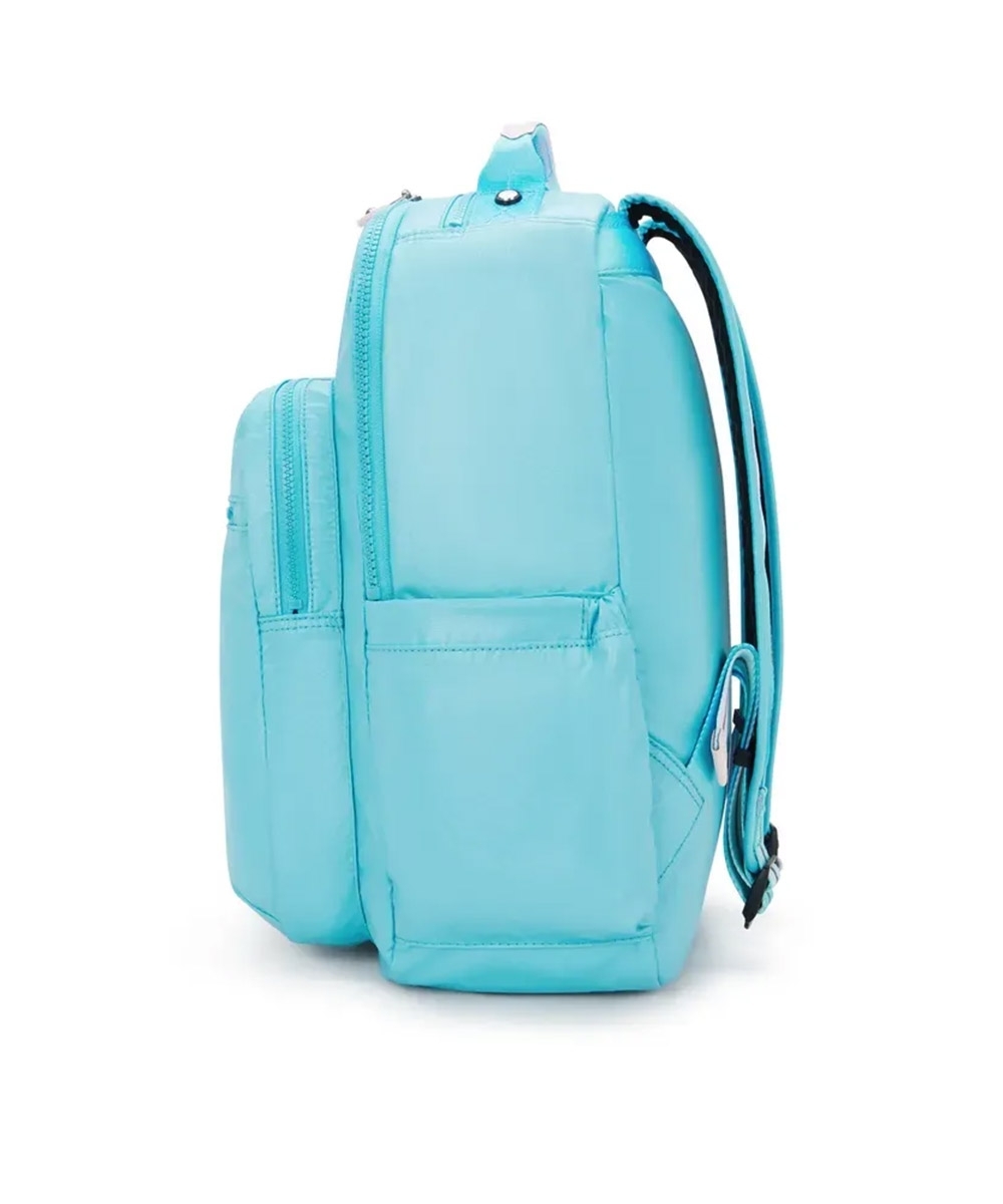 Mochila Kipling Seoul Sea Blue Met Turquesa