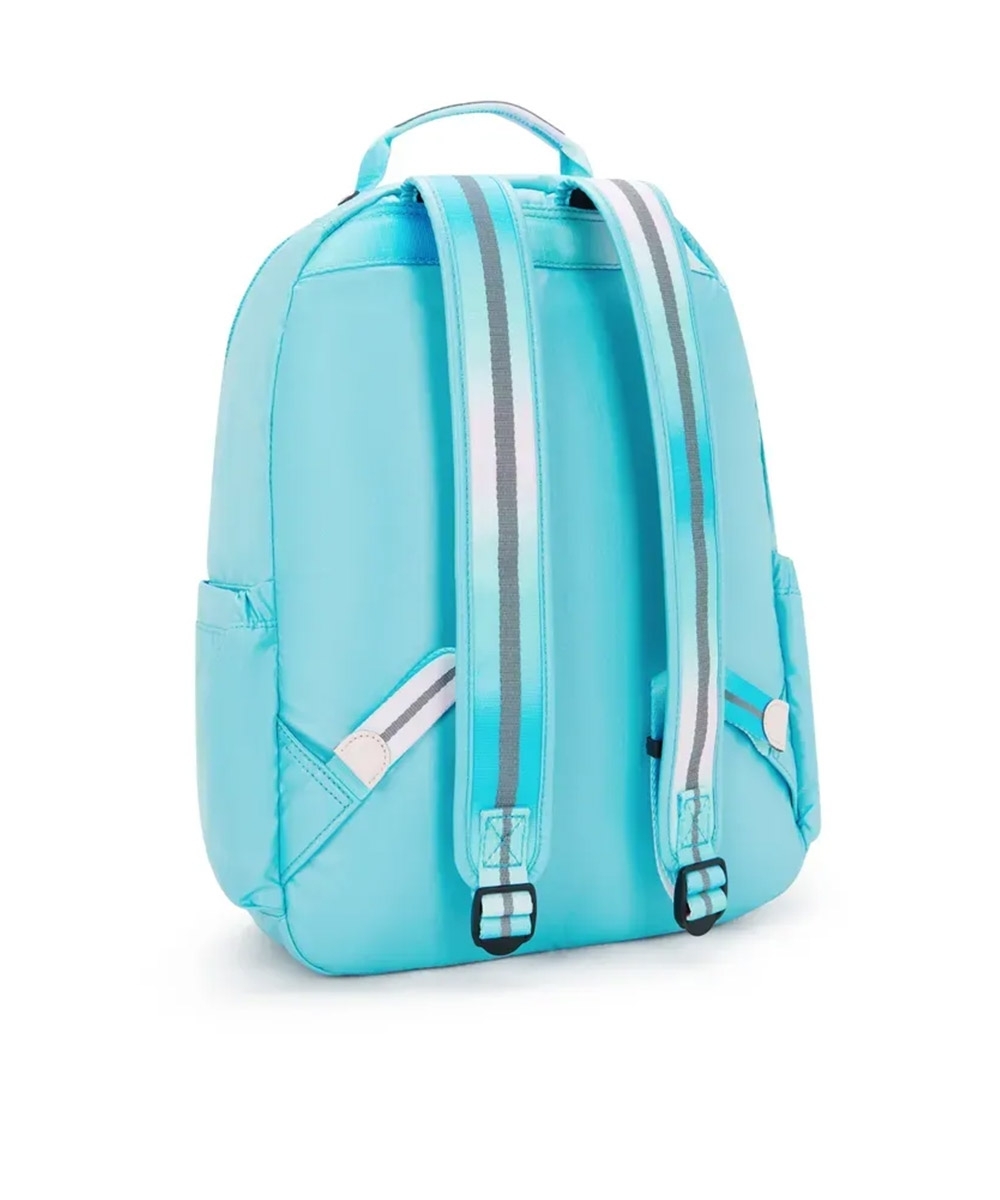 Mochila Kipling Seoul Sea Blue Met Turquesa