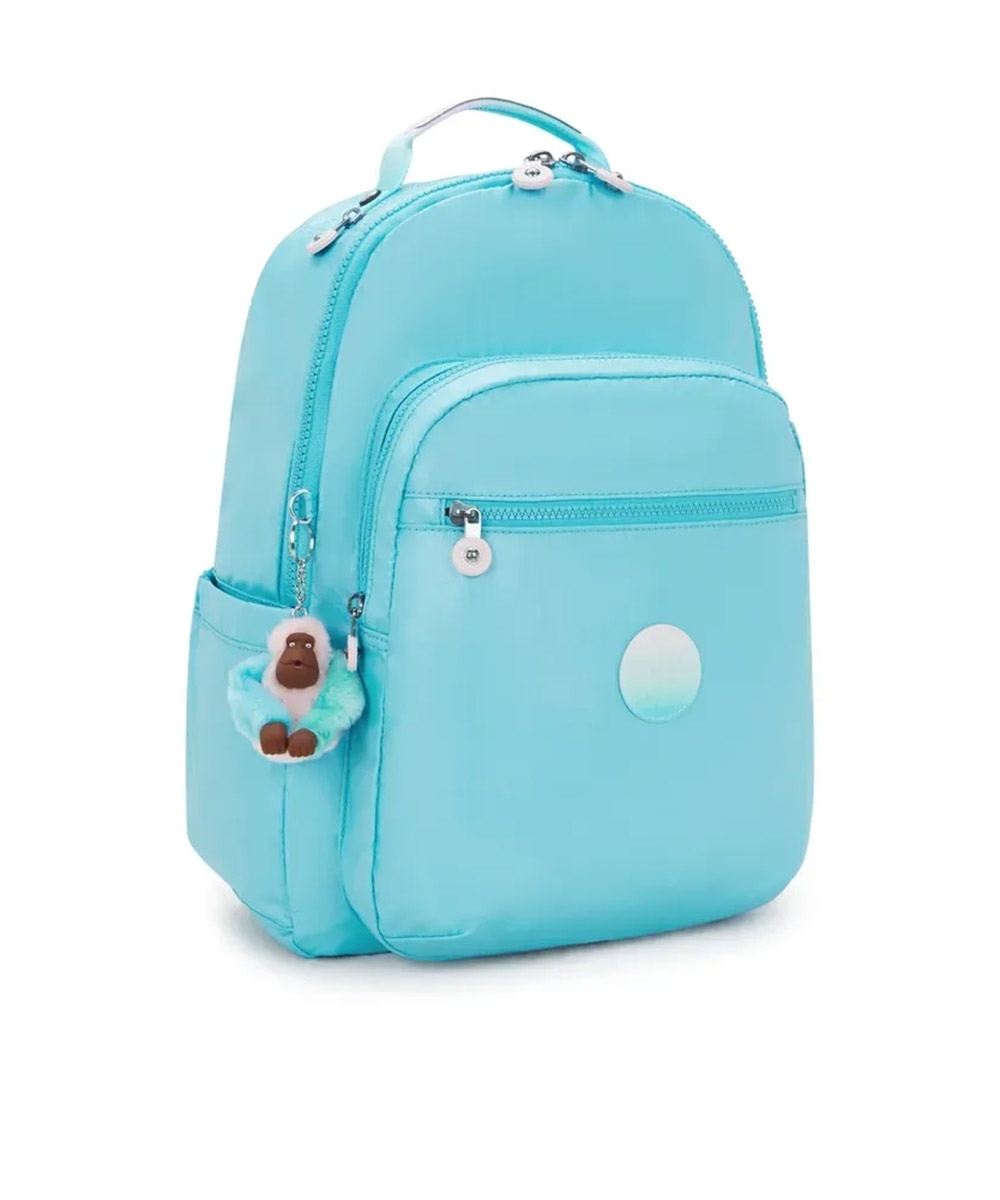 Mochila Kipling Seoul Sea Blue Met Turquesa