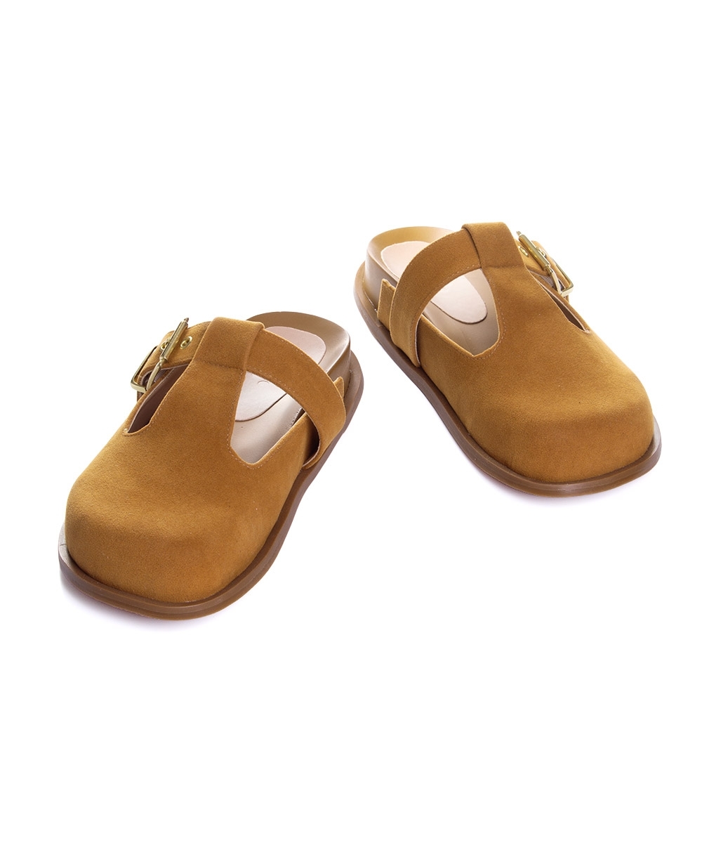 Tamanco Flatform Pixolé Fivela Whisky