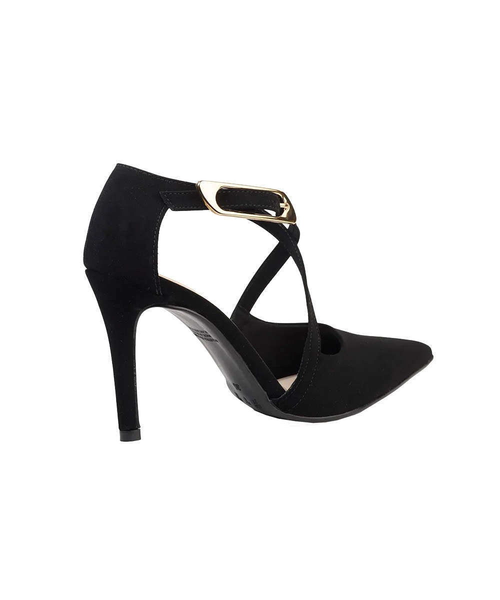 Sapato Scarpin Bebecê Fivela Elegance Preto