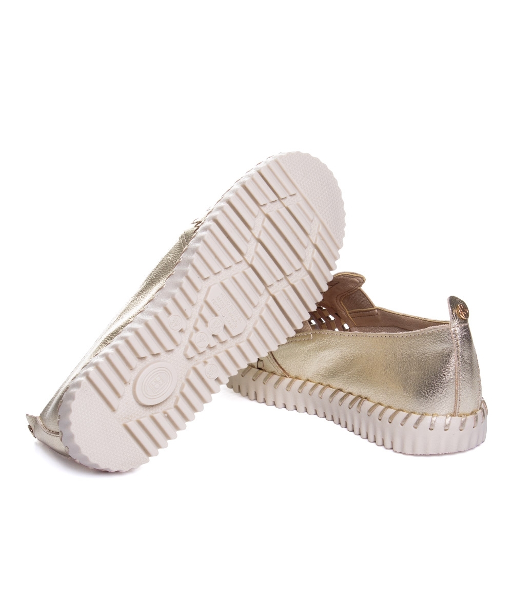 Tênis Feminino Bottero Bottwister Iii Couro Dourado