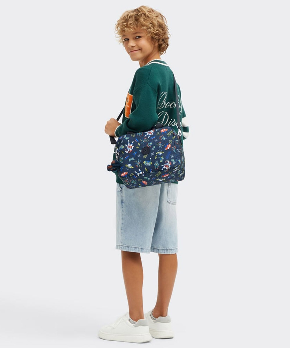 Lancheira Kipling Miyo Space Game Marinho